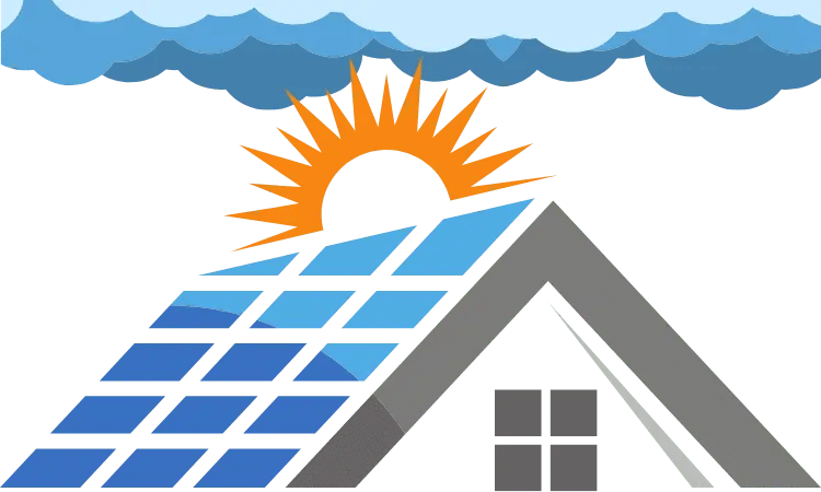 Home Generating Solar Energy